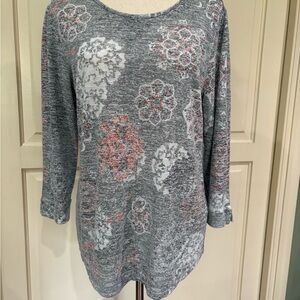 Van Heusen Gray Floral Tunic